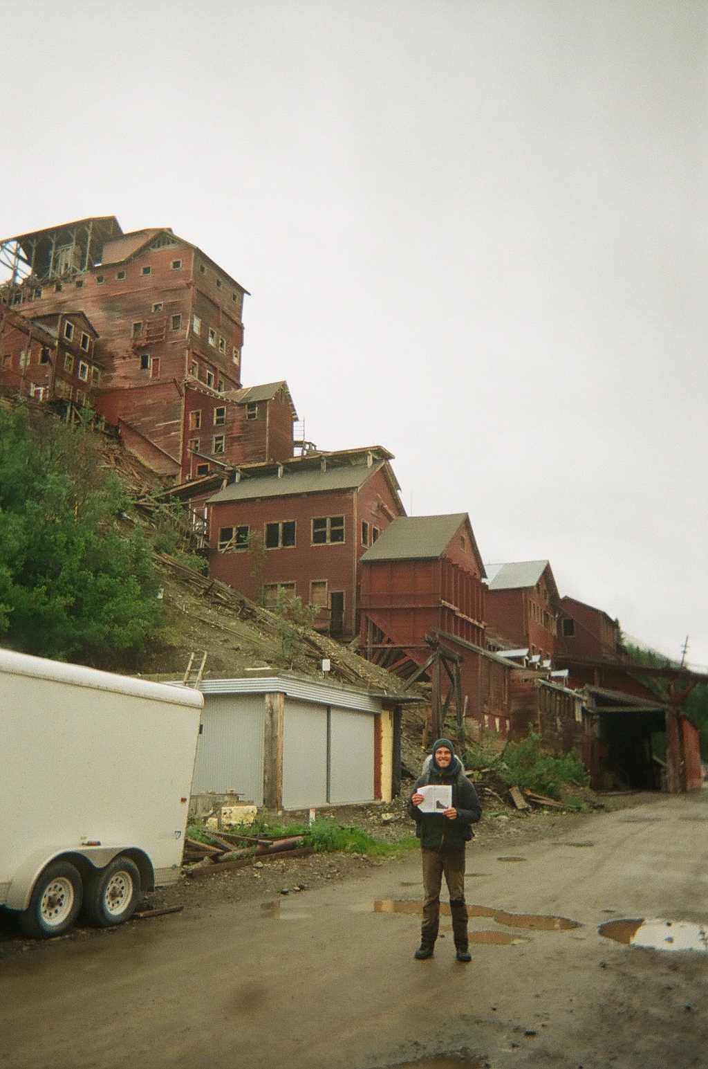 Ben Williamson at the Kennicott mill, Wrangell–St. Elias, Alaska